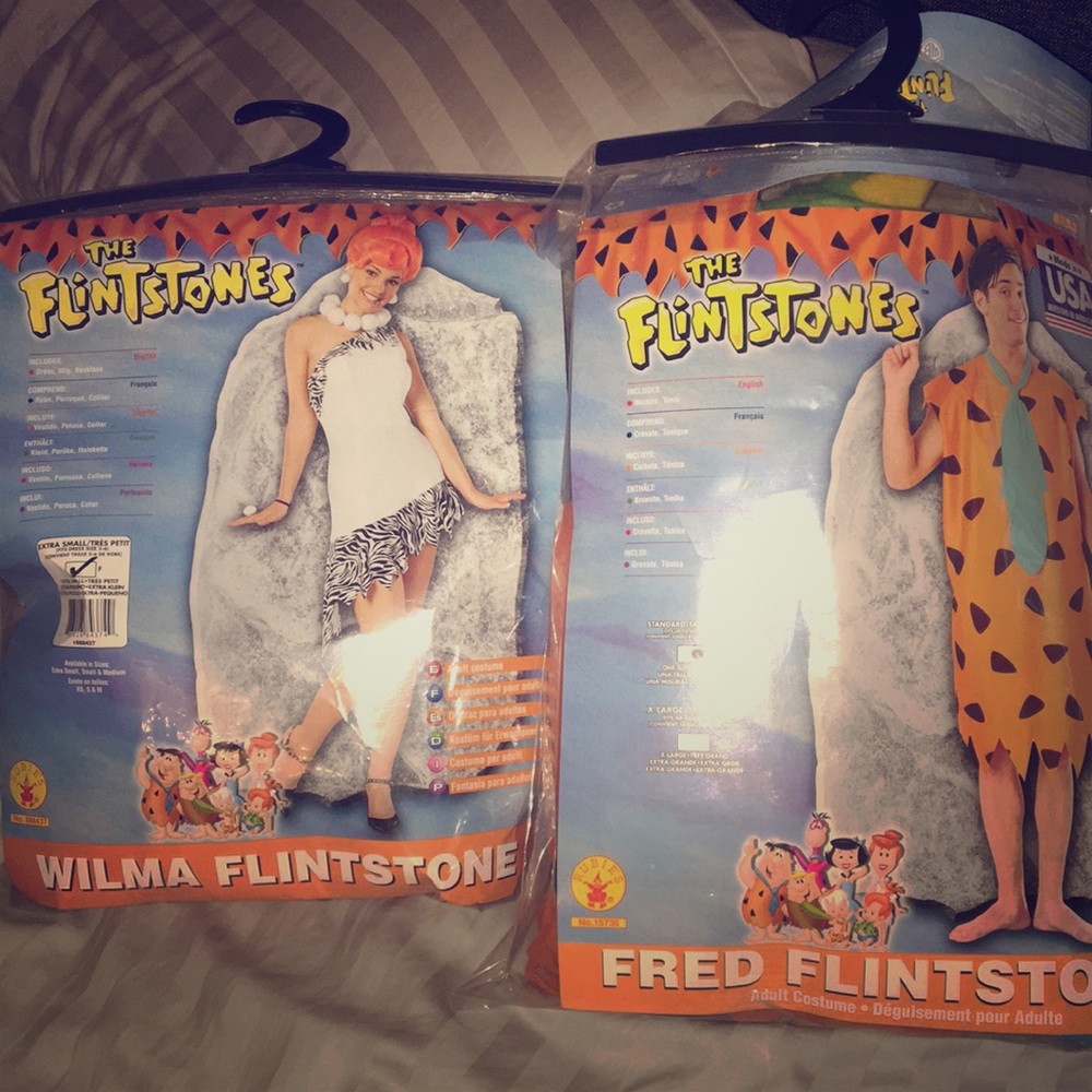 Couple costumes! Wilma and Fred Flintstone
